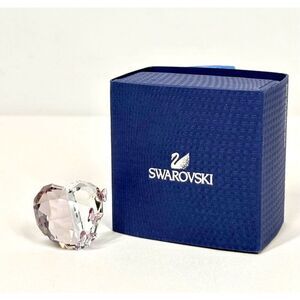 Swarovski Crystal Love Heart with Butterflies Violet Amethyst Crystal Small 1143
